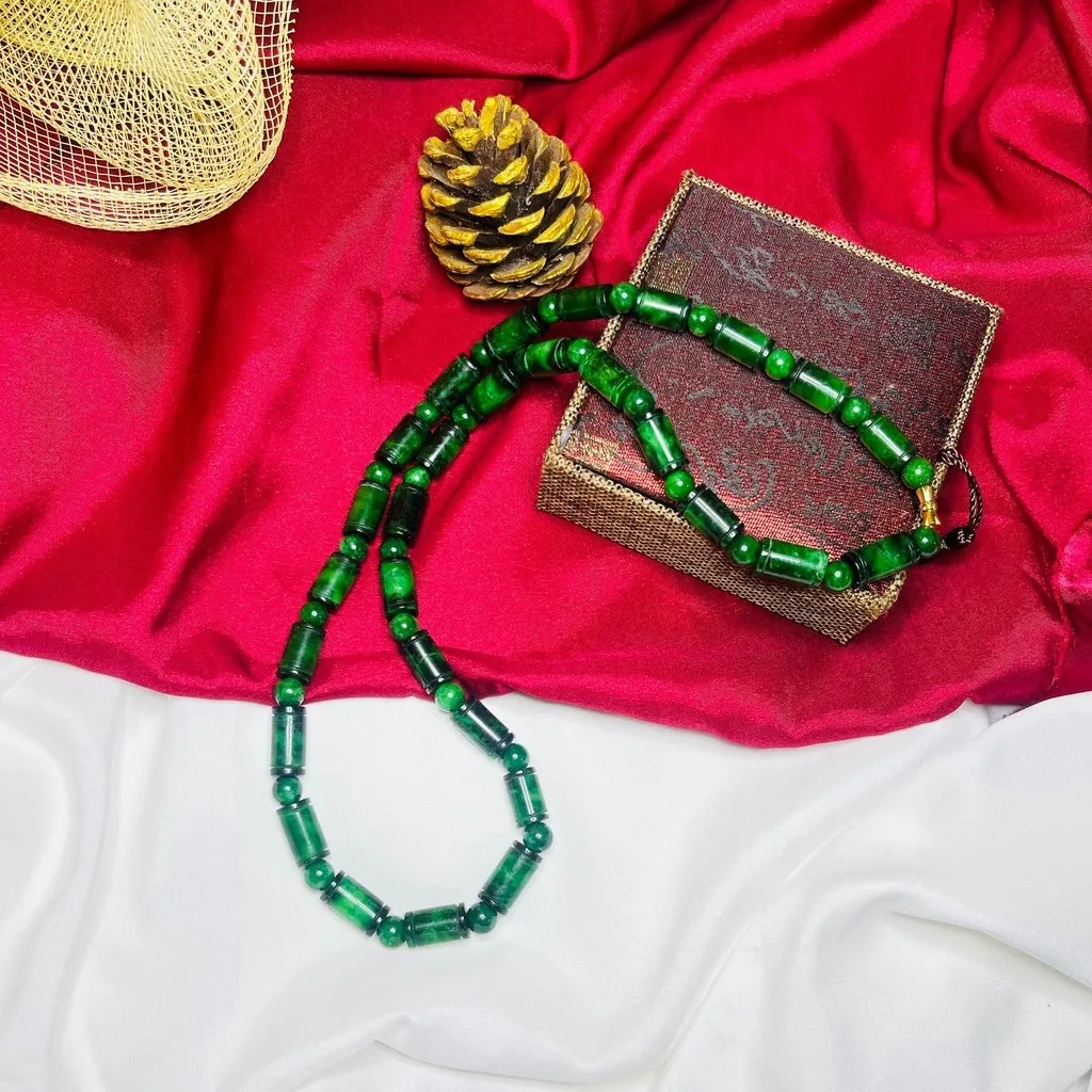 Alternative view of Vòng Cổ Lu Thống Ngọc Cẩm Thạch Sơn Thủy Thủy Thiên Nhiên - Thắng Giang
