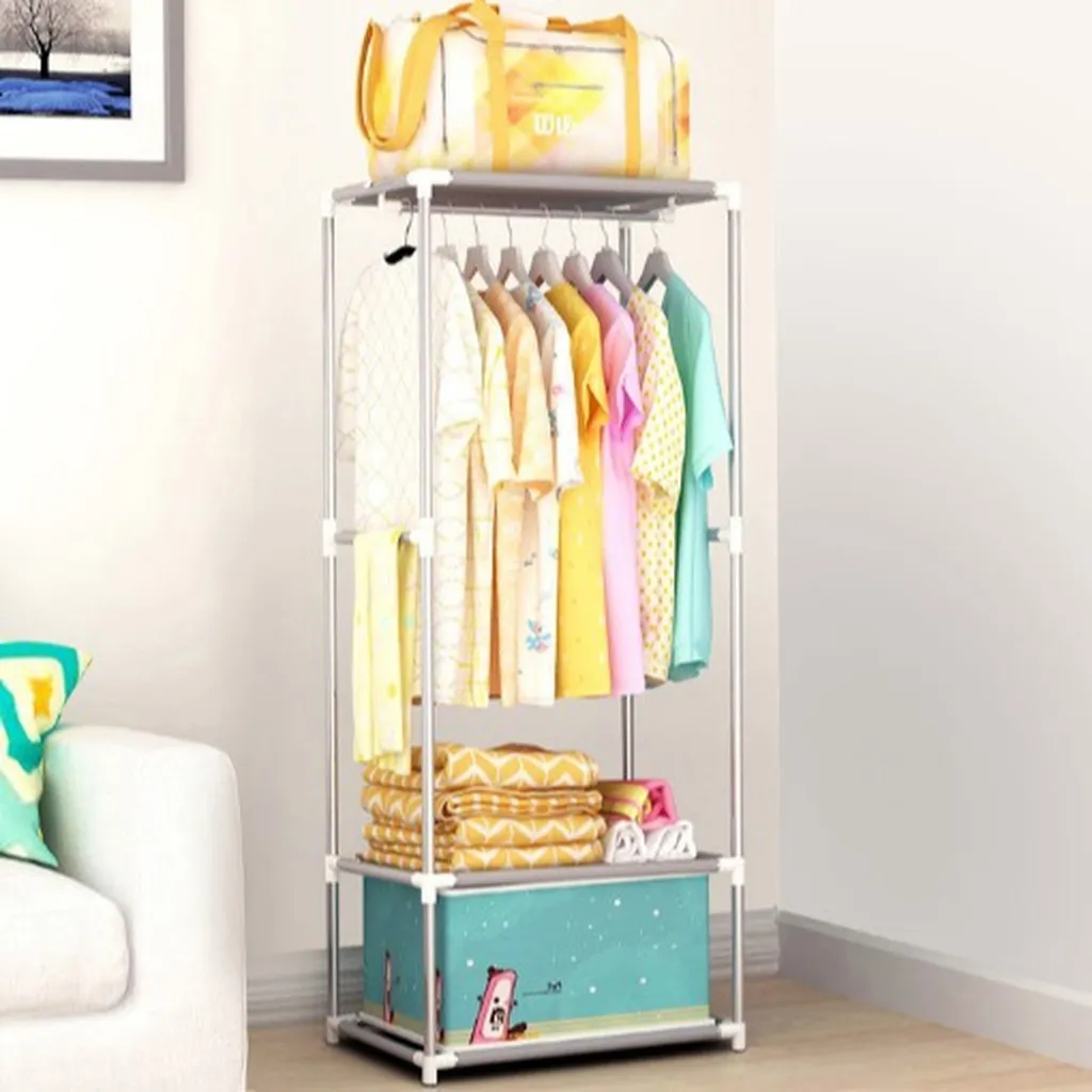 Giá Treo Quần Áo Hình Chữ Nhật Loại Nhỏ 140x55x36cm - Gdn