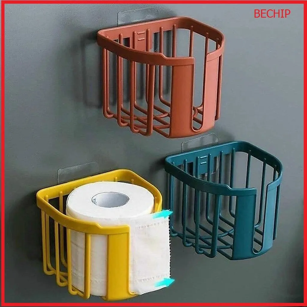 Giỏ Đựng Giấy Vệ Sinh Dán Tường Bằng Nhựa Tiện Dụng Đa Năng Ctb241 - Bechip