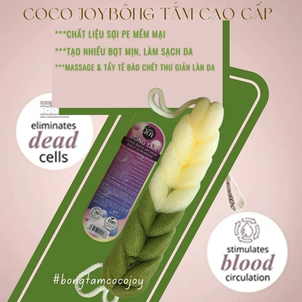 Bông Tắm Dài Mềm Mại - Coco Joy