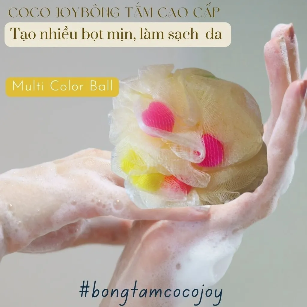 Bông Tắm Tròn Mềm Mại Có Mút - Coco Joy