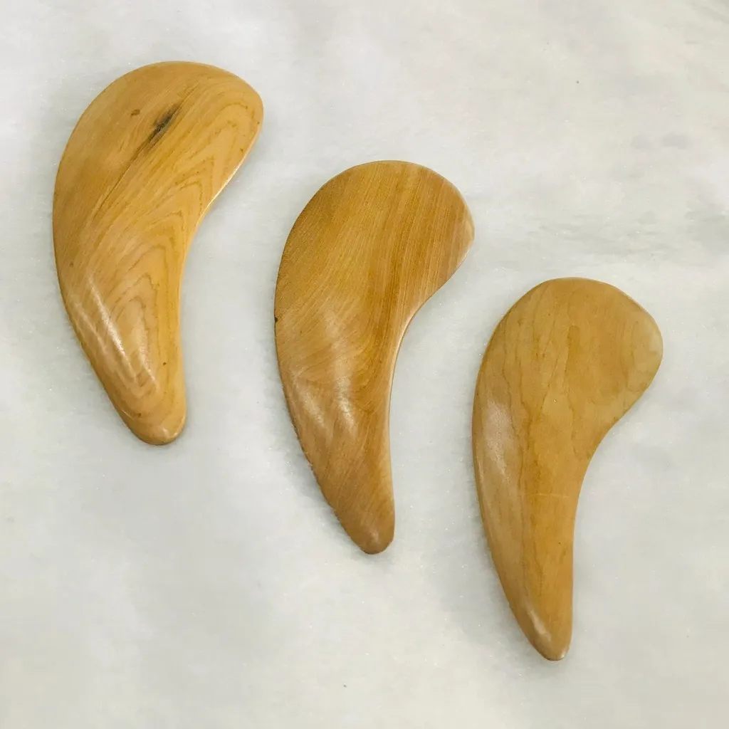 Alternative view of [cái] Dụng Cụ Cạo Gió Và Massage Làm Mịn Da Mặt Bằng Gỗ Thơm Ttcggt006- Tường Thuận