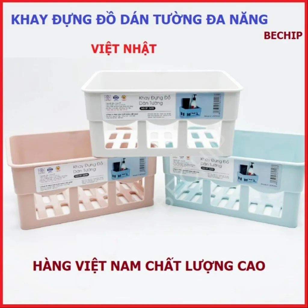 Khay Đựng Đồ Dán Tường Đa Năng Việt Nhật Ctb242 - Bechip