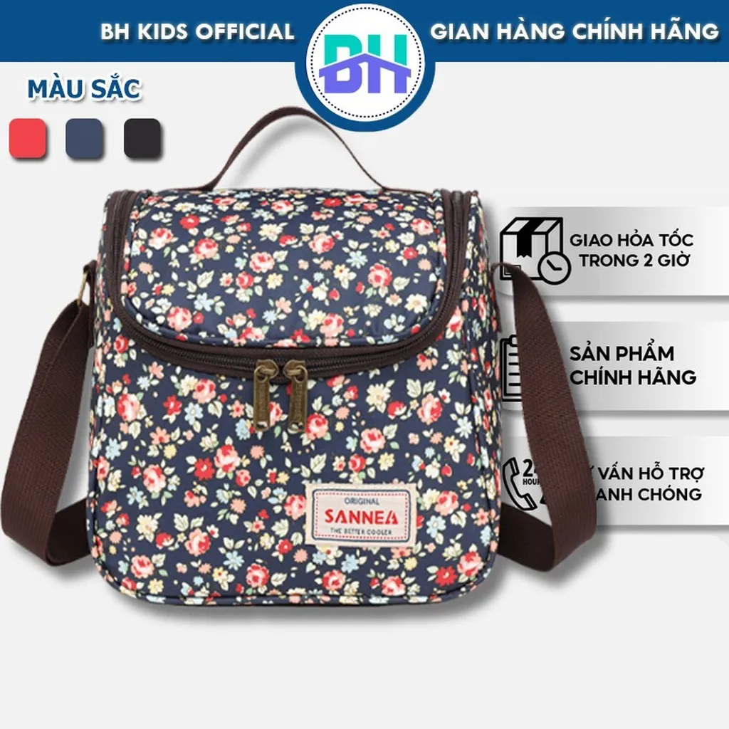 Túi Đựng Cơm Giữ Nhiệt Sannea Cao Cấp, Vải Oxford D600, Cách Nhiệt Bằng Màng Peva, Túi Đựng Bình Sữa, Dã Ngoại, Chống Nước Ch103-bh Kids