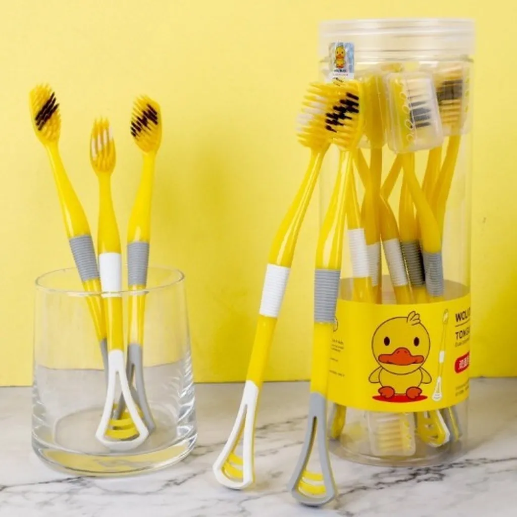 Set 8 Bàn Chải Kiêm Cạo Lưỡi - Gdn