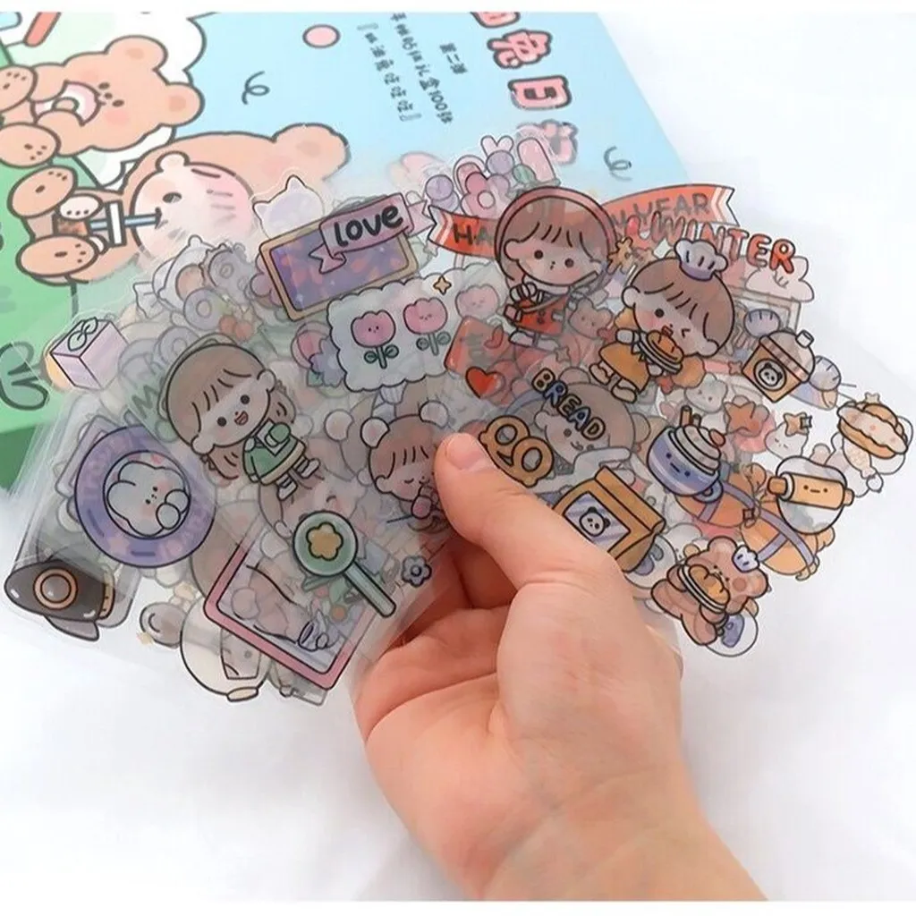 Alternative view of Hộp 100 Tấm Sticker Nhãn Dán Dễ Thương - Gdn
