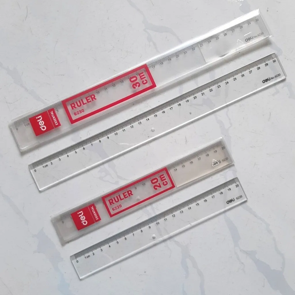 Thước Kẻ Deli 20cm Và 30cm - Gdn