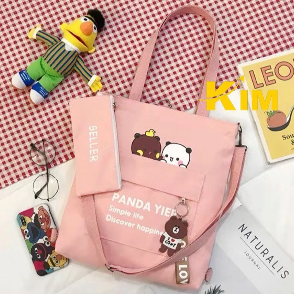 Túi Đeo Vai Thời Trang Gấu Thỏ Kèm Bóp Tt09 - Kim