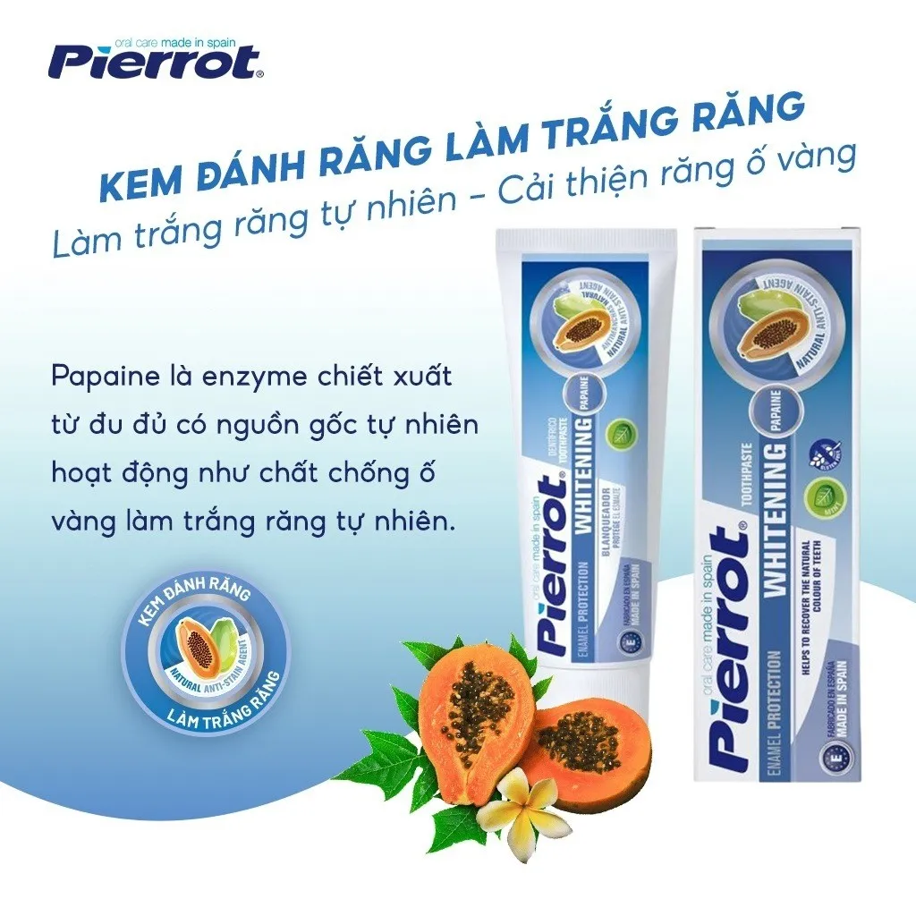 Alternative view of [ Mua 2 Tặng 1 Xịt Thơm Miệng ] Kem Đánh Răng Làm Trắng Răng 75ml - Pierrot