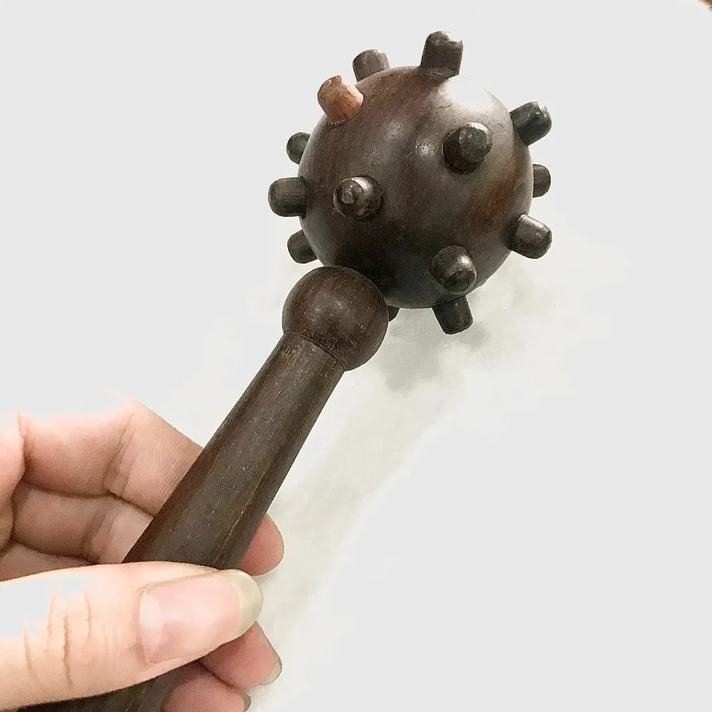 Alternative view of [cây] Lăn Massage Cầu Gai Toàn Thân Bằng Gỗ Trắc - Tường Thuận
