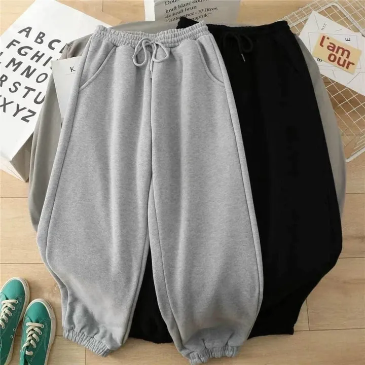 Alternative view of Quần Ống Rộng Nam Nữ Jogger Trơn Basic Unisex Sa26 - Sam Store