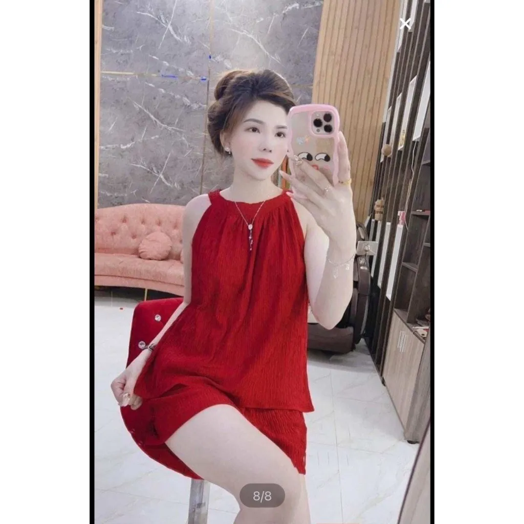 Alternative view of Set Đồ Bộ Nữ Áo Cổ Yếm Quần Đùi Tiểu Thư Xinh Xắn - Be Yourself