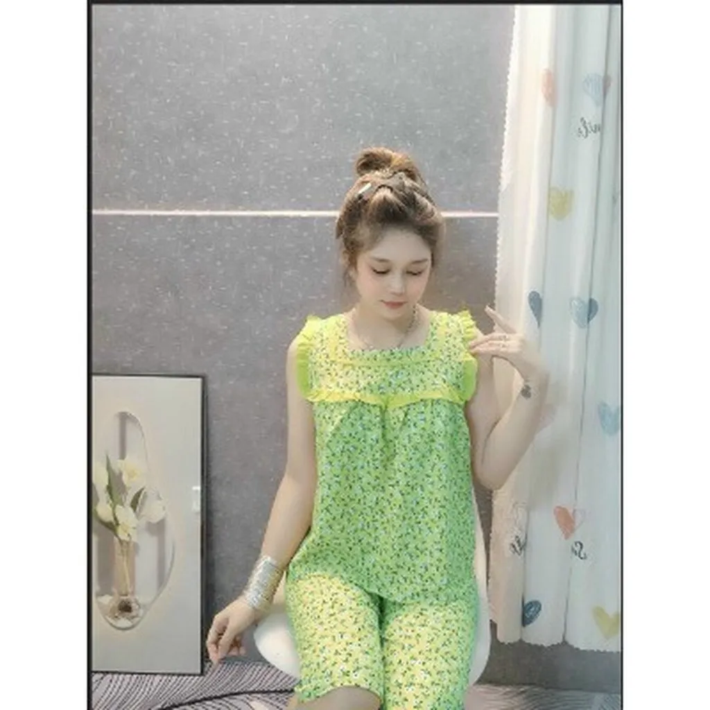 Alternative view of Đồ Bộ Ngủ Lụa Bông Màu Siêu Dễ Thương 45-68kg Tùy Chiều Cao - Be Yourself