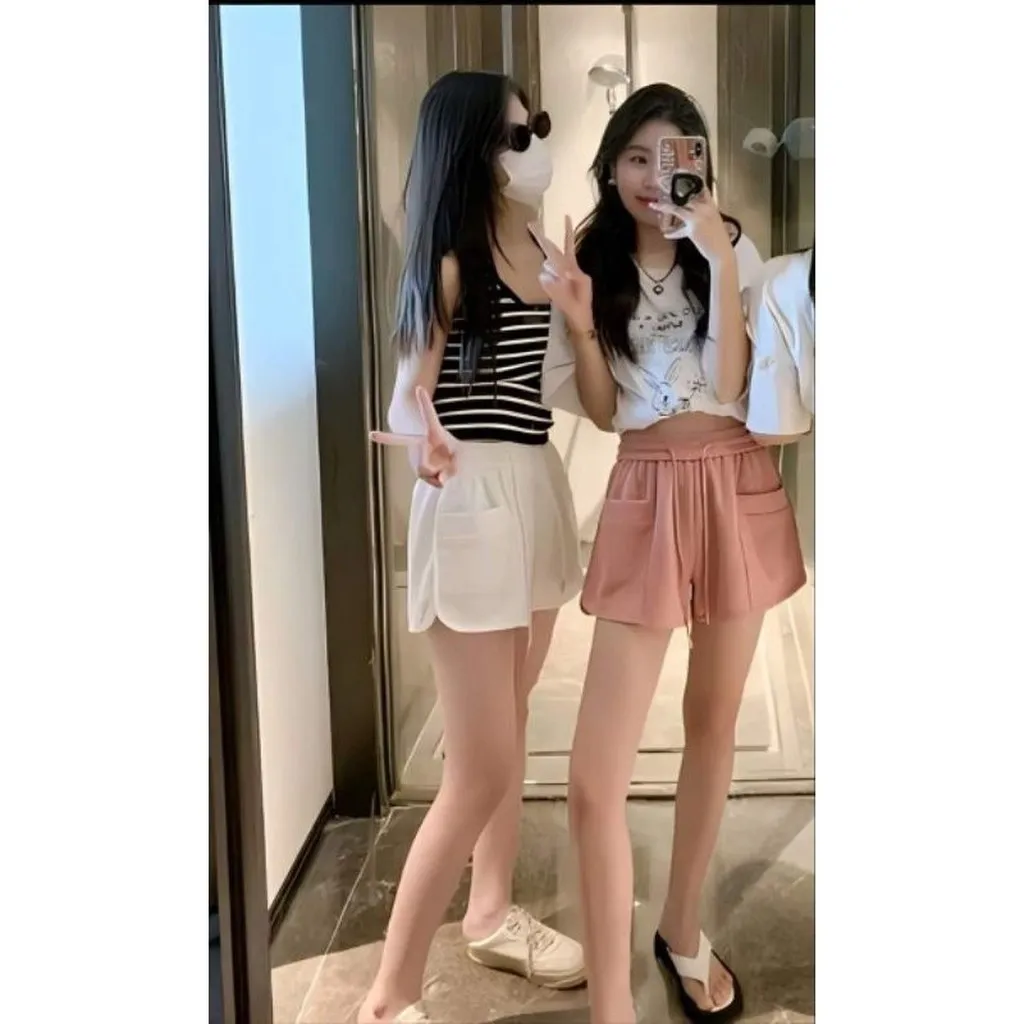 Alternative view of Quần Short Chất Da Cá Phối Túi To Xẻ 2 Bên Sành Điệu Sldcq59 - Diepchi Fashion