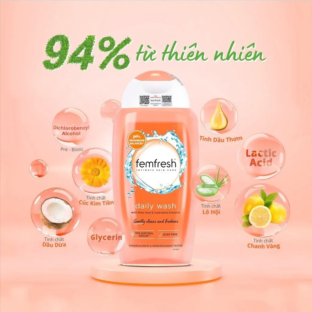 Alternative view of Dung Dịch Vệ Sinh Phụ Nữ Cao Cấp Hằng Ngày Intimate Skin Care Daily Wash 250ml - Femfresh
