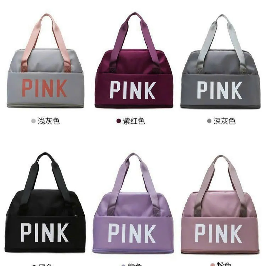 Túi Xách Tay Du Lịch ,túi Đa Năng Cỡ Lướn 2 Tầng Pink 681 - Larita Fashion