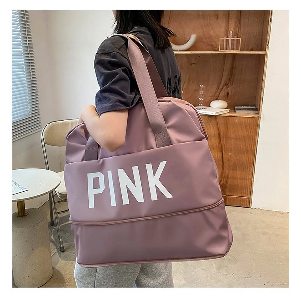 Alternative view of Túi Xách Tay Du Lịch ,túi Đa Năng Cỡ Lướn 2 Tầng Pink 681 - Larita Fashion