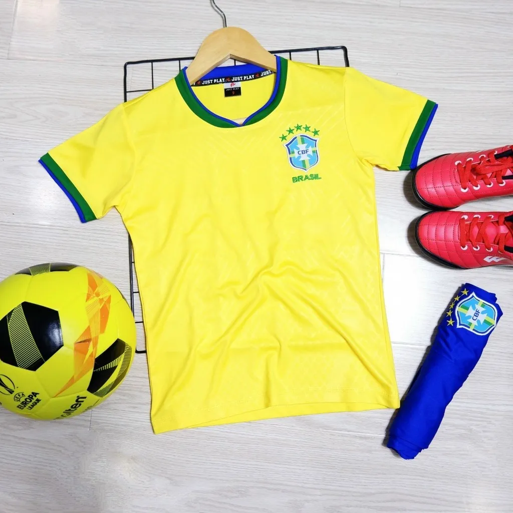 Bộ Quần Áo Đá Bóng Trẻ Em Brazil Sân Nhà Jpbd19teb - Zinpro