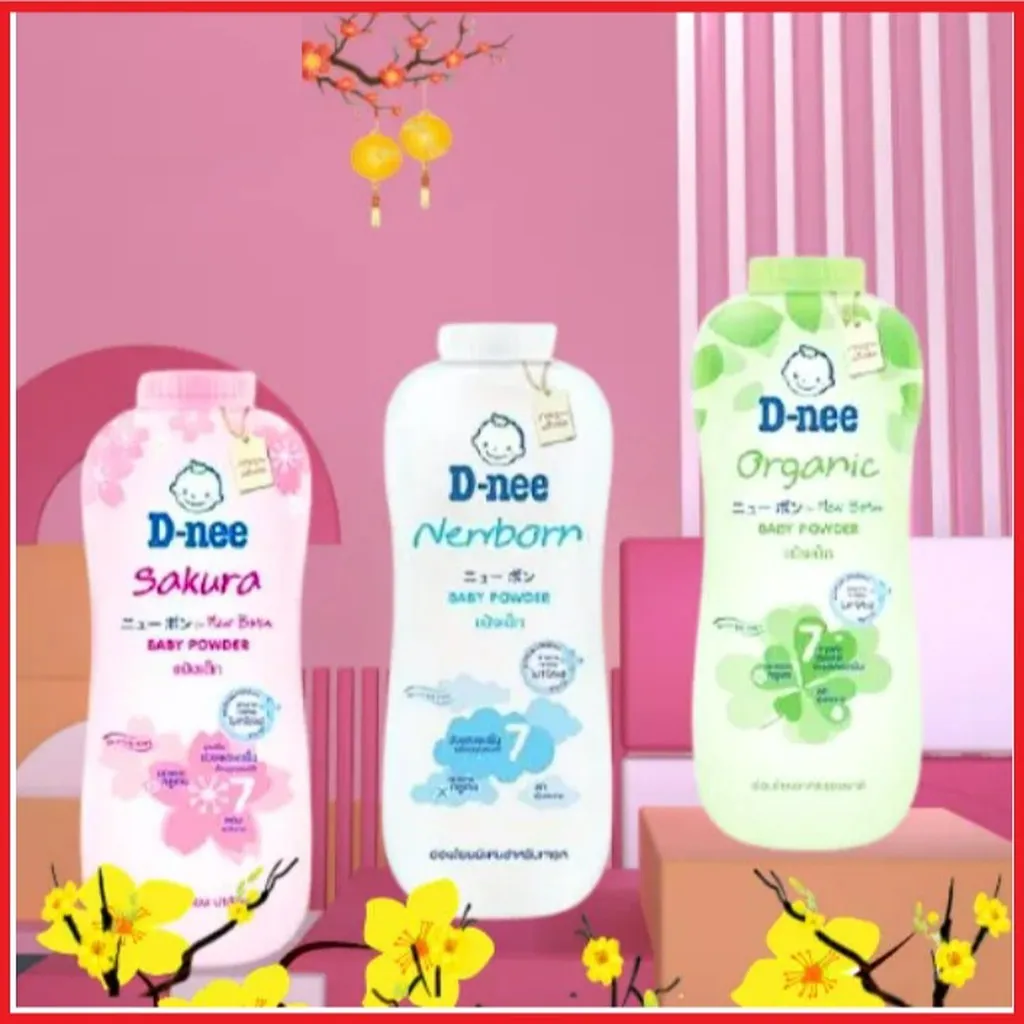 Phấn Thơm, Phấn Rôm Cao Cấp Cho Bé Dnee Hàng Chuẩn Thái Lan Ctb260 - Bechip