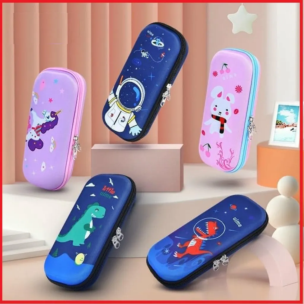 Hộp Đựng Bút Cho Bé, Hộp Bút 3d In Nổi Cho Bé Đi Trai, Bé Gái Ctb261- Bechip