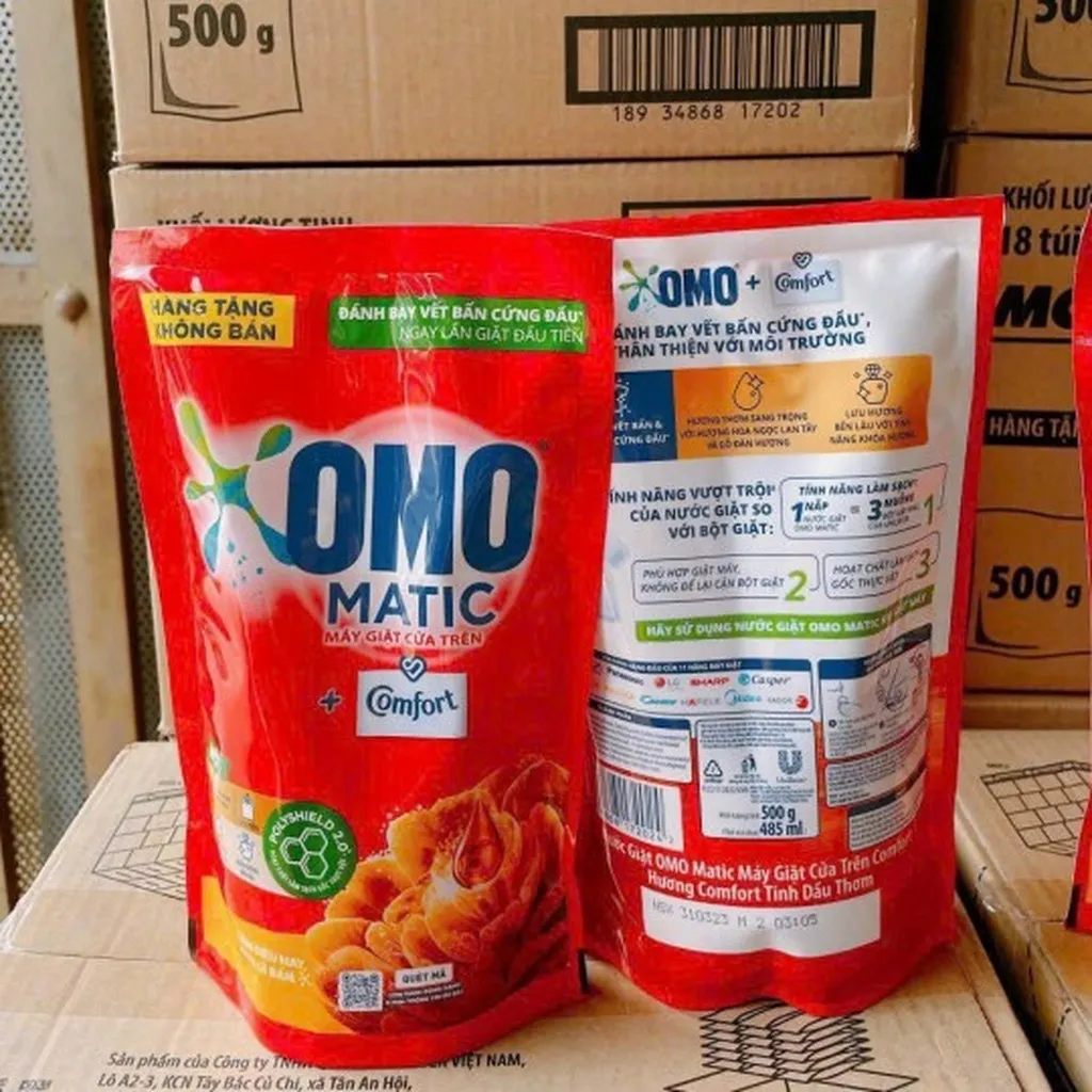 Nước Giặt Omo Matic Túi 500g - Gdn