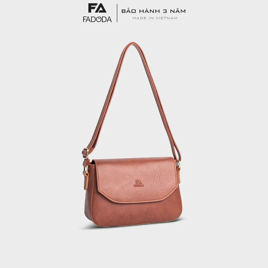 (ngưng Sản Xuất) Túi Đeo Chéo Nữ Nắp Gập Dạng Hộp Fn16- Fadoda