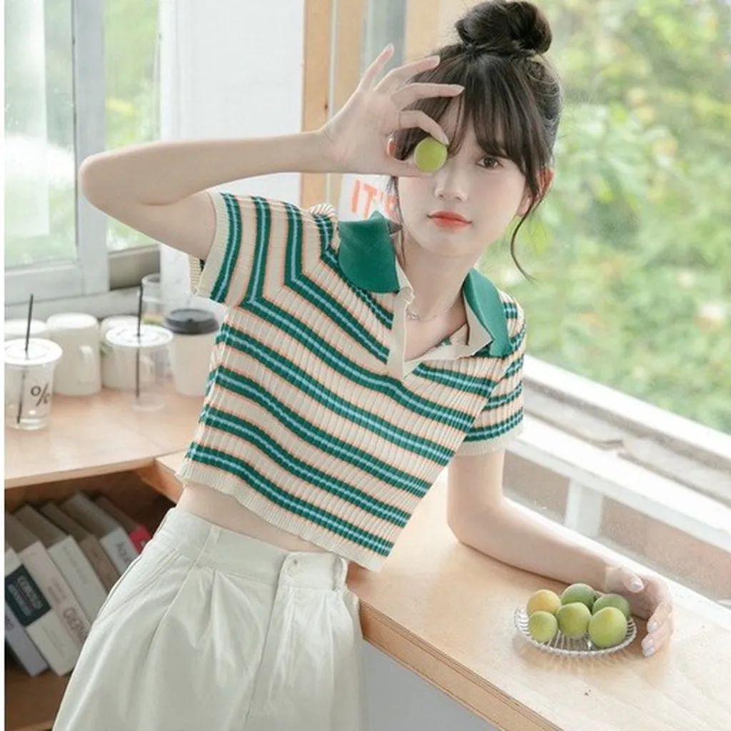 Áo Len Tăm Cổ Đức Họa Tiết Kẻ Nhỏ Mẫu Mới Slcxa182 - Chipxinhxk