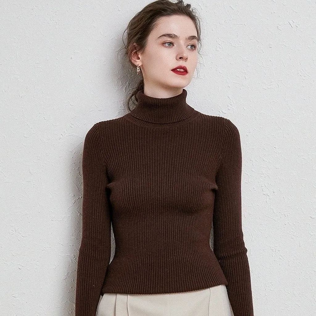 Áo Len Cổ Cao 10cm Chất Len Lụa Mềm Mịn Mặc Cực Thích Sldca59 - Diepchi Fashion