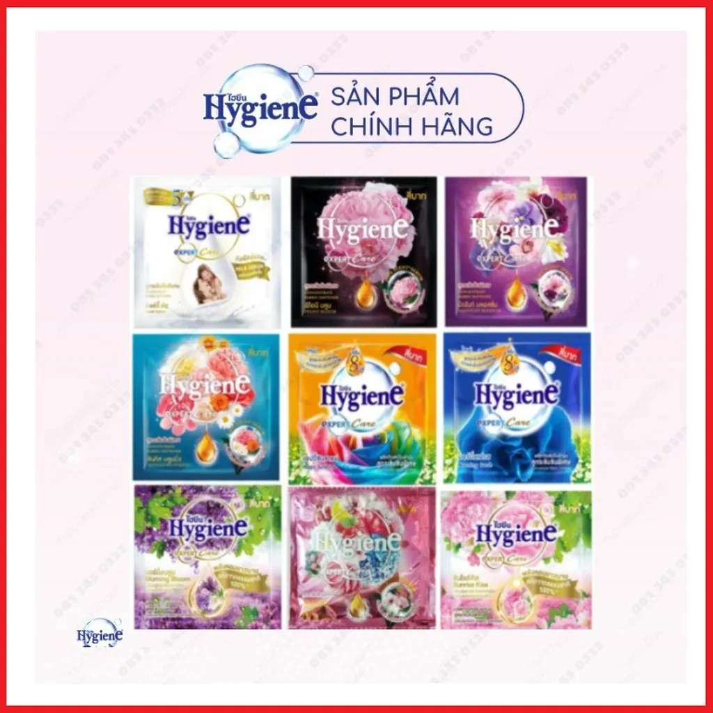 Gói Nước Xả Vải Hygiene Thái Lan Siêu Đậm Đặc, Làm Mềm Vải, Thơm Dài Lâu 20ml Ctb278 - Bechip