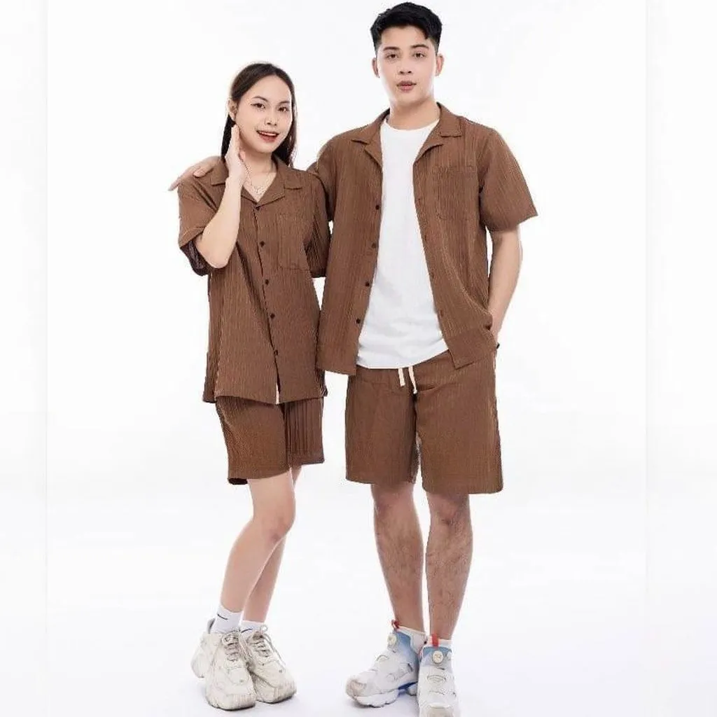 Bộ Quần Áo Nam Nữ Chất Liệu Đũi Gân Co Dãn 4 Chiều Thoáng Mát - Men’s Style