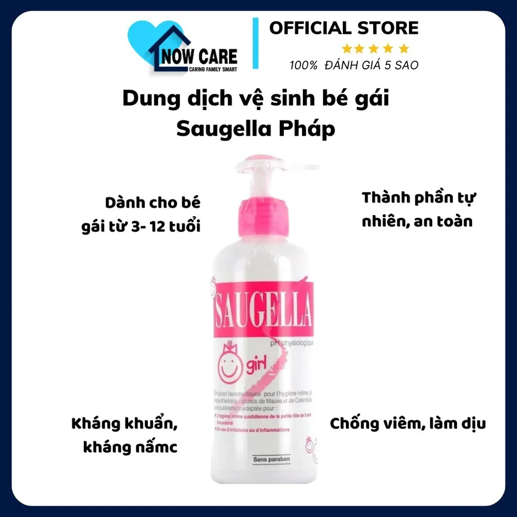 Dung Dịch Vệ Sinh Bé Gái Pháp - Saugella
