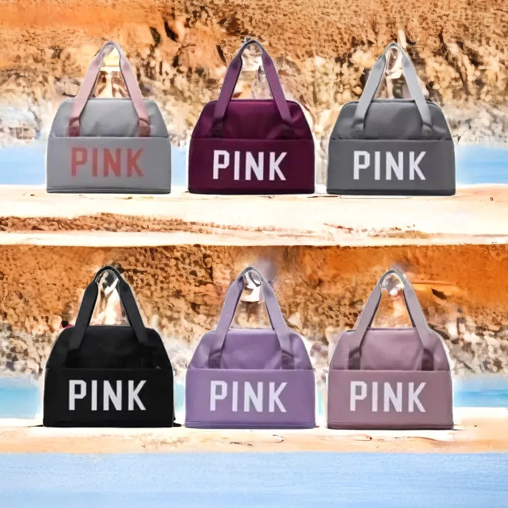 Túi Du Lịch Pink 2 Tầng Gấp Gọn Cao Cấp Pp144 - Pipi Store