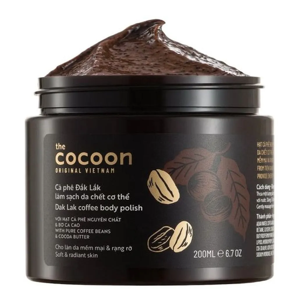 ( Sale 50% Date 2026 ) Tẩy Da Chết Body 200ml - Mỹ Phẩm Thuẩn Chay Cocoon - Nhà Quân Store