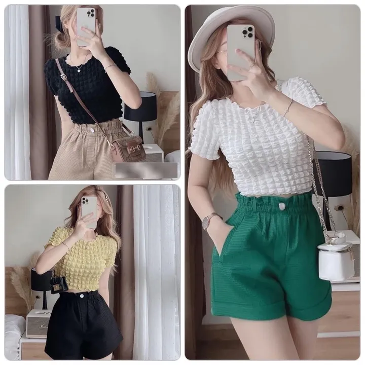 Quần Short Nữ Tổ Ong Chất Xốp Nhiều Màu Trẻ Trung Sldcq39 - Diepchi Fashion
