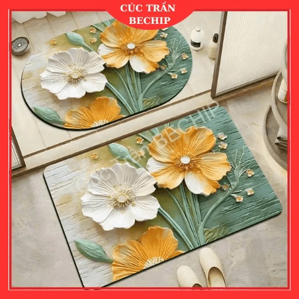 Thảm Chùi Chân 3d Bali Siêu Thấm Ctb284 - Bechip