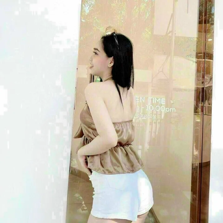 Alternative view of Áo Nữ Bèo Nơ Có Mút Vải Phi Bóng - Ausa House