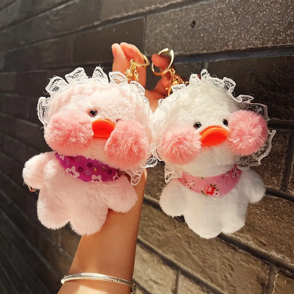 Alternative view of Móc Khóa Vịt Con Lolita Nhồi Bông Siêu Đáng Yêu, Móc Khóa Thú Nhồi Bông Làm Quà Tặng Xinh Xắn - Dmastore