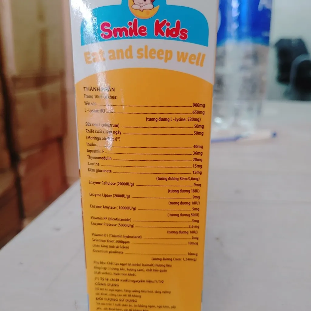 Alternative view of Siro Smile Kids Giúp Ăn Ngủ Ngon, Ngủ Ngon, Tăng Sức Đề Kháng Hộp 20 Ống - Family Care