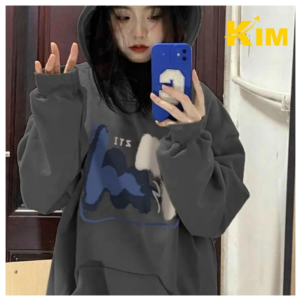 Alternative view of Áo Khoác Hoodie Nỉ Ngoại Unisex Its Free Size - Kim