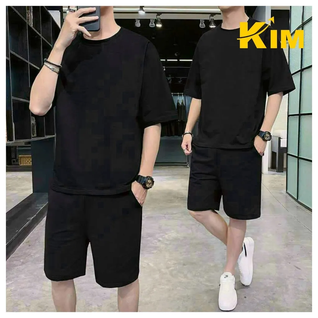 Set Bộ Thể Thao Nam Nữ Trơn Màu Nổi Bật Thoáng Mát - Kim
