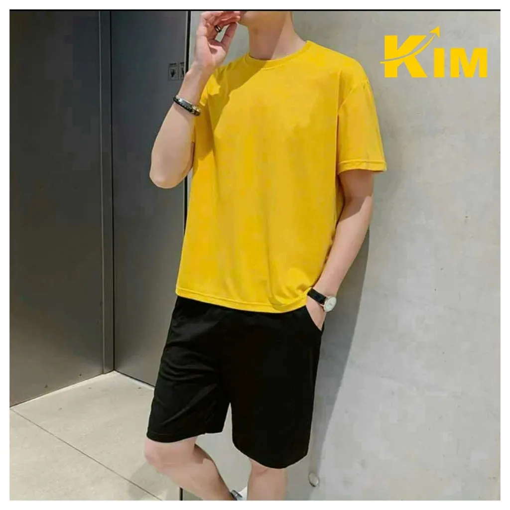 Alternative view of Set Bộ Thể Thao Nam Nữ Trơn Màu Nổi Bật Thoáng Mát - Kim