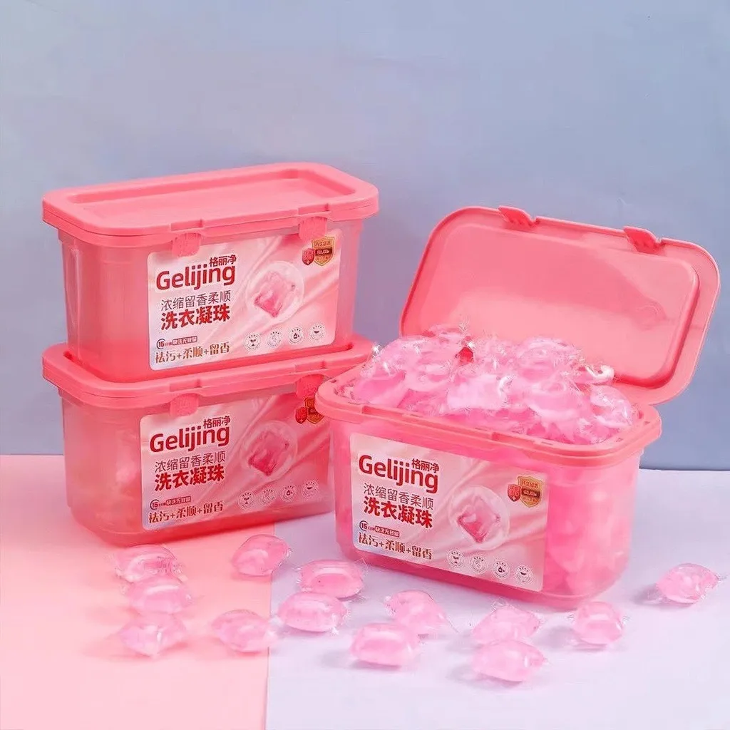 Hộp 100 Viên Nước Giặt Xả Thơm Lâu Gelijing - Gdn