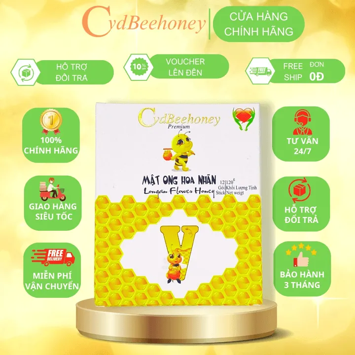Alternative view of Hộp Mật Ong Hoa Nhãn 12x10g - Cvdbeehoney