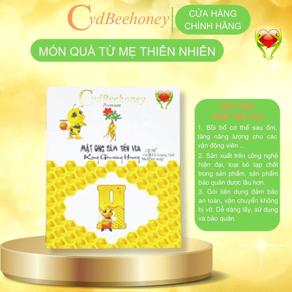 Alternative view of Hộp Mật Ong Sâm Tiến Vua 12x10g - Cvdbeehoney