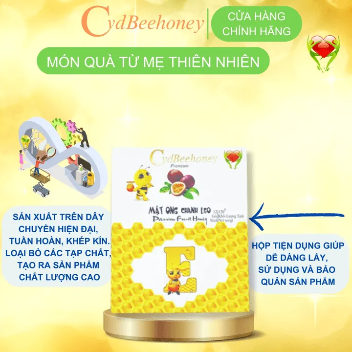 Alternative view of Hộp Mật Ong Chanh Leo 12x10g - Cvdbeehoney