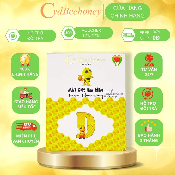 Alternative view of Hộp Mật Ong Hoa Rừng 12x10g - Cvdbeehoney
