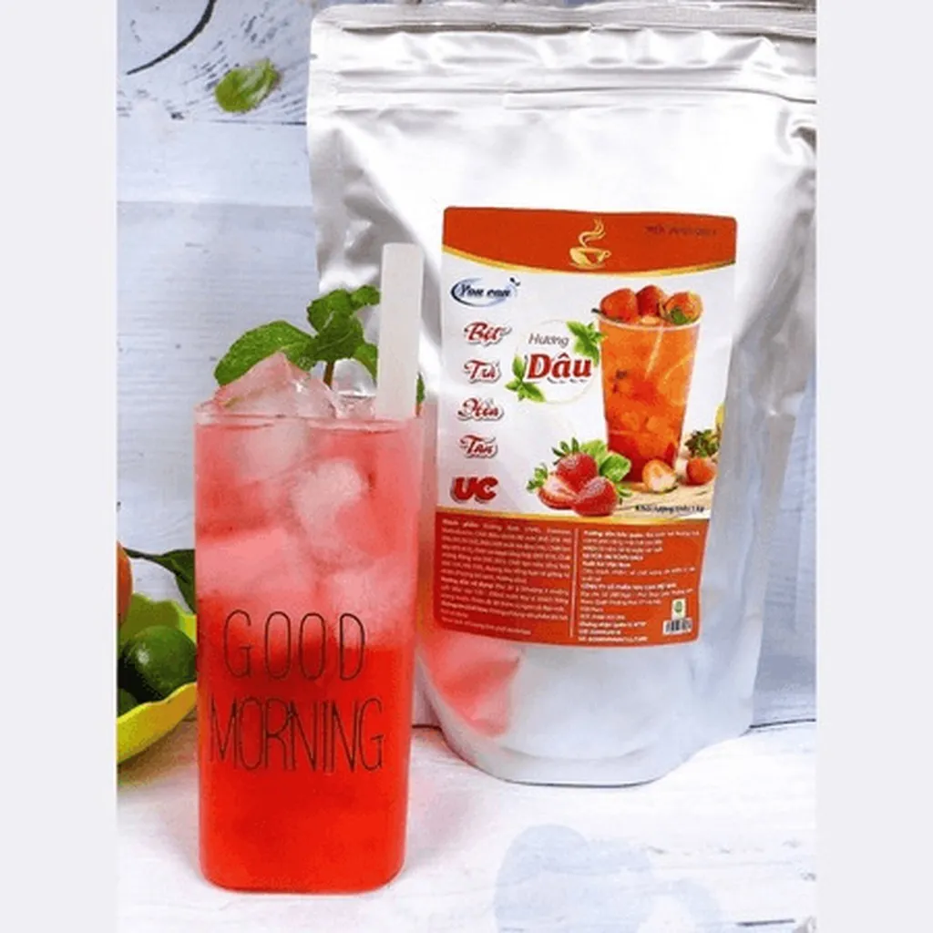 Alternative view of [thùng 10kg] Bột Trà Dâu Hòa Tan Tiện Lợi, Giàu Vitamin C, Không Chứa Chất Bảo Quản U008 - Lady's Passion