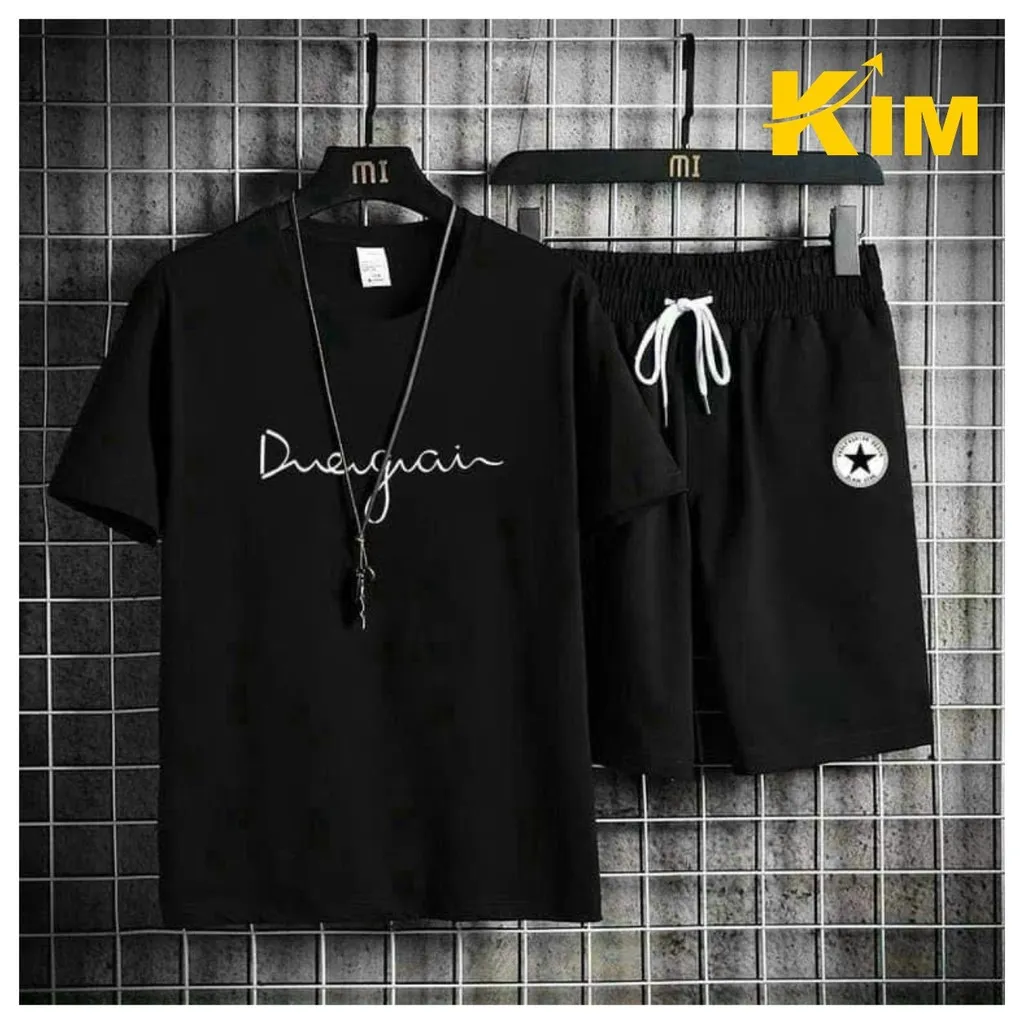 Alternative view of Bộ Thun Thể Thao Nam Duegai Unisex Nam Nữ Thoáng Mát - Kim