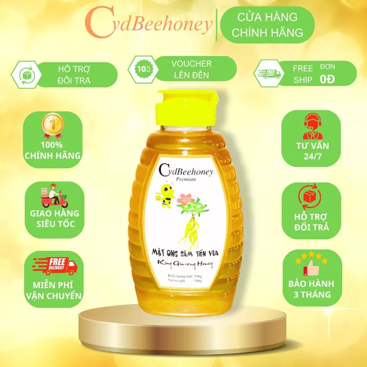 Alternative view of Mật Ong Sâm Tiến Vua 500g - Cvdbeehoney