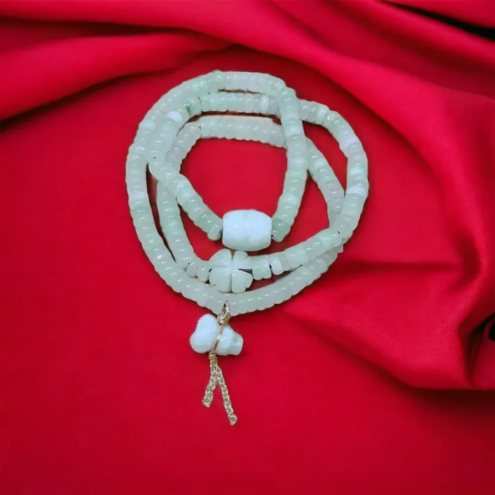 Chuỗi Vòng Tay Dẹt Ngọc Cẩm Thạch Thiên Nhiên Phối Charm - Thắng Giang